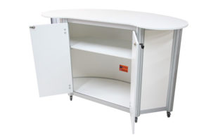 Curved Freeform Lockable Counter