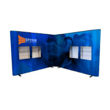 Corner Popup Expo Display with shelving
